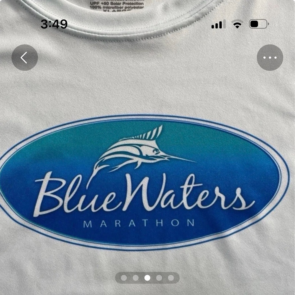 BlueWaters Marathon Logo Tee - with Blue Graphic